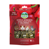 Oxbow Simple Rewards Baked Treats with Bell Pepper - Small Animal Treats