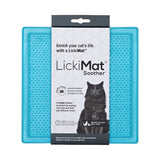 Lickimat Soother Original Slow Food Licking Mat for Cats - Blue
