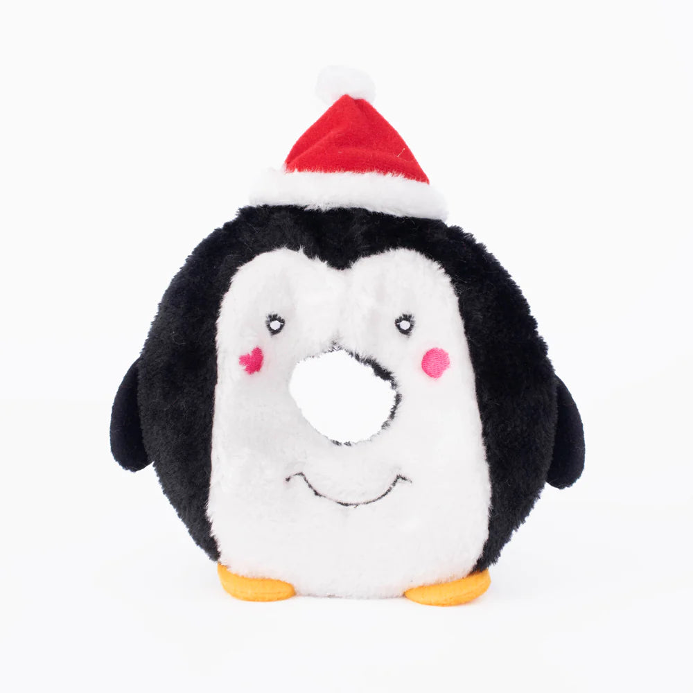 Zippy Paws Holiday Donuts Buddies- Penguin