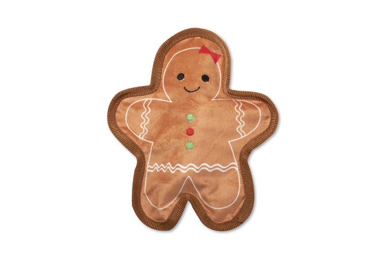 Fringe Studio Christmas Gingerbread Girl Dog Toy