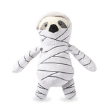 Fringe Studio Plush Squeaker Dog Toy - Halloween Mummy Sloth