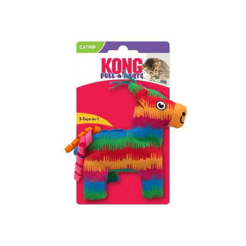 KONG Pull-A-Partz Pinata Interactive Crinkly Cat Toy