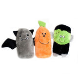 Zippy Paws Halloween Squeakie Buddie Dog Toys 3-pack - Frankenstein, PumPackin & Bat