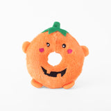 Zippy Paws Halloween Donutz Buddies Squeaker Dog Toy -Pumpkin
